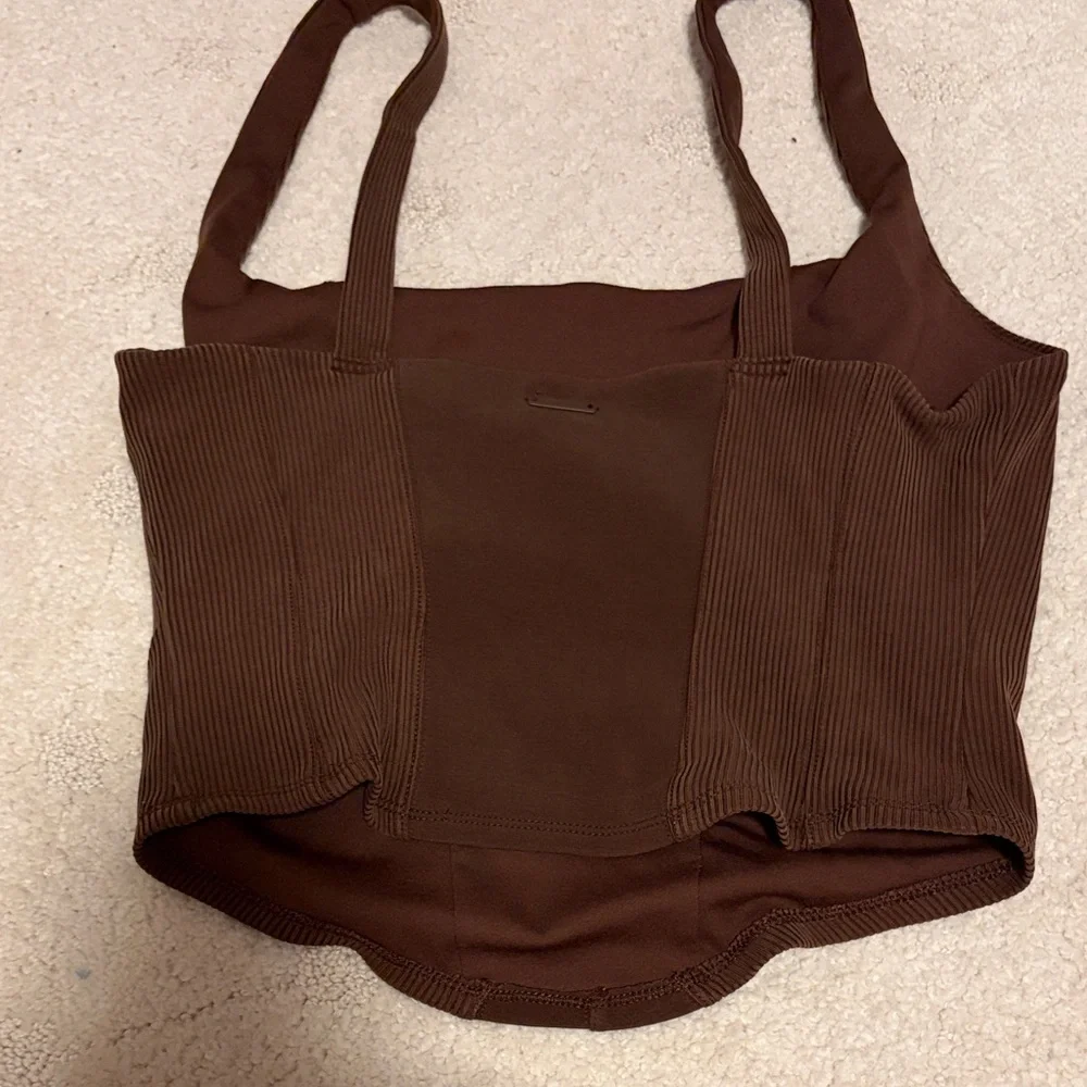Victoria’s Secret New without Tags Brown Women's Corset Athletic Bralette Top - Picture 3 of 4